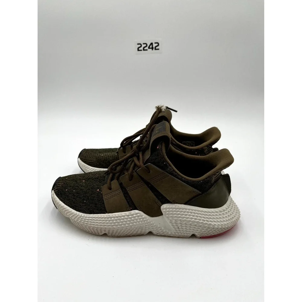 Adidas Prophere Mens Size 7.5 Casual Shoes Trace Olive Knit Low Top Sneakers